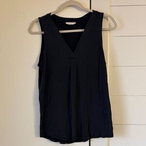 Entro Black V-Neck Tank Top